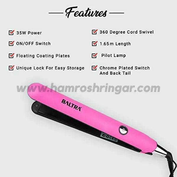 Baltra Aroma – BPC 805 Hair Straightener – 35 Watt Baltra Aroma – BPC 805 Hair Straightener – 35 Watt